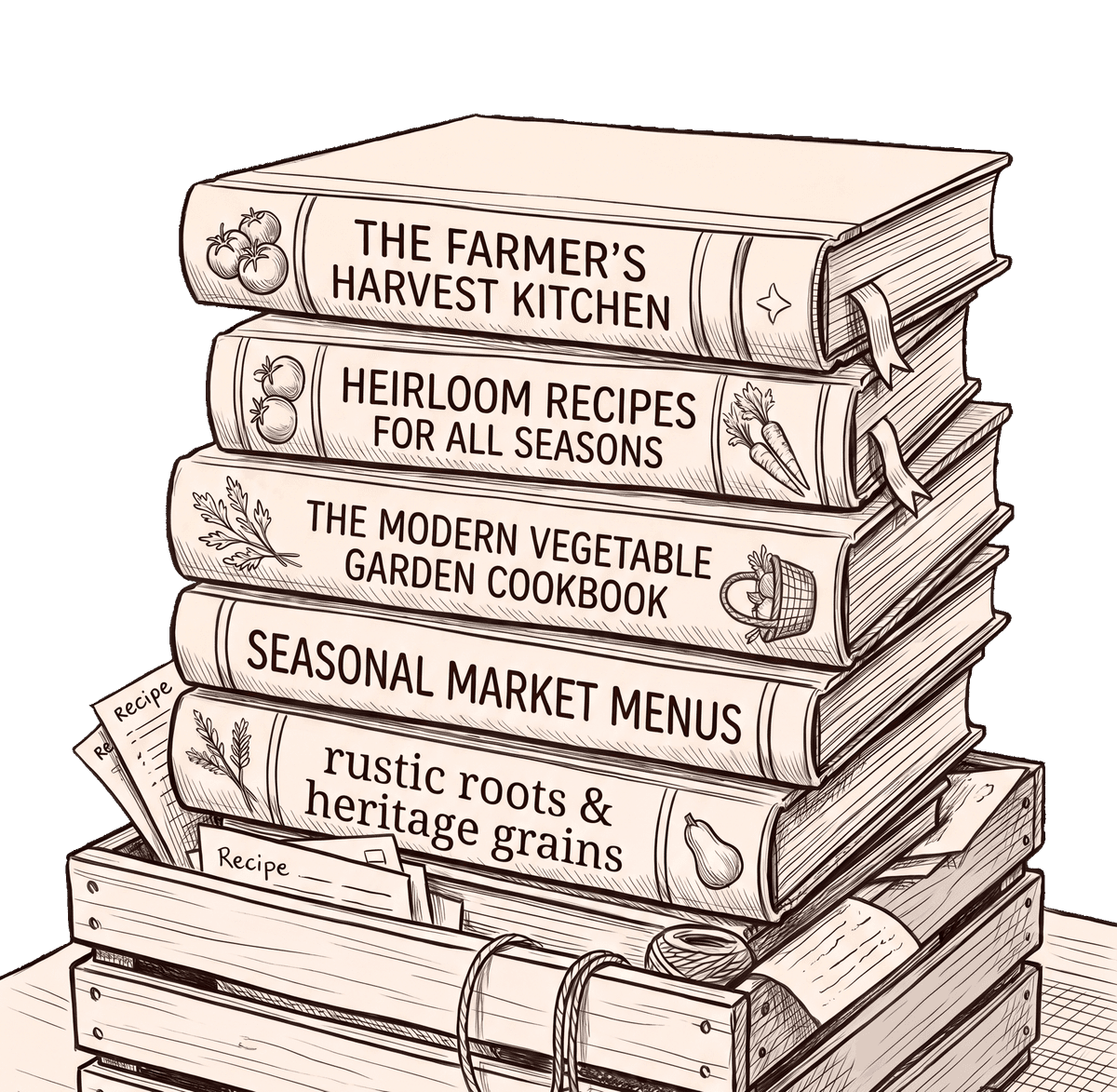 Cookbooks and recipe cards